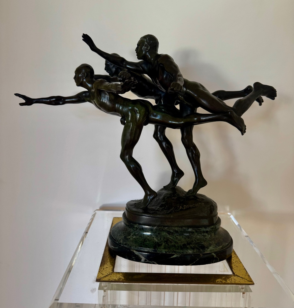 ALFRED BOUCHER BRONZE  AU BUT FONDEUR SIOT EPOQUE FIN XIX SIECLE  ( VERS 1890 )