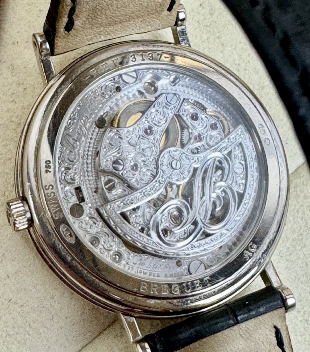 Breguet Classic Men's Watch With Moonphase Power Reserve Ref 3137 White Gold Full Set-photo-4