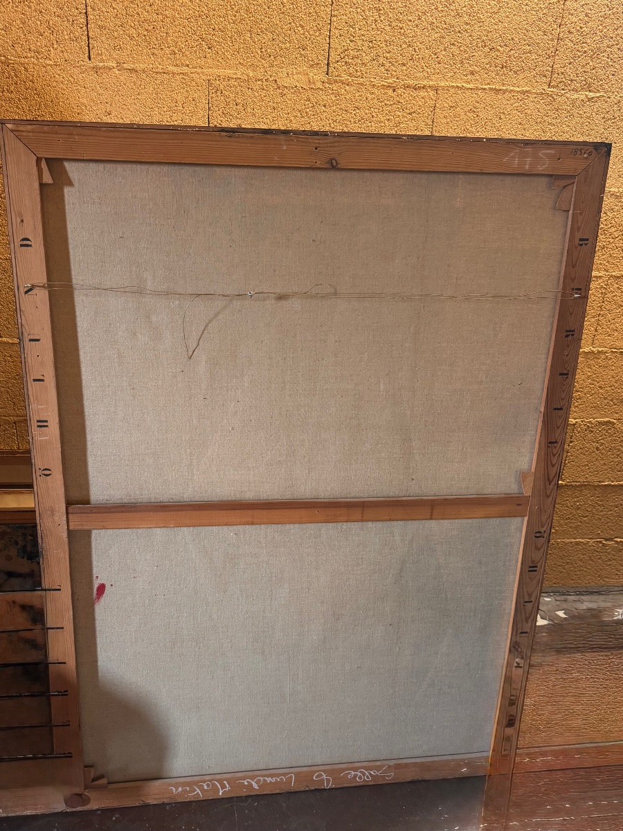 BERTIL ÖHLUND   GRANDE HUILE SUR TOILE   DATÉ 1956-photo-4