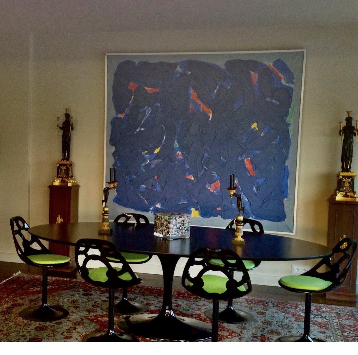 Georges Ferrato Born In 1949 Very Large Oil On Canvas -photo-2