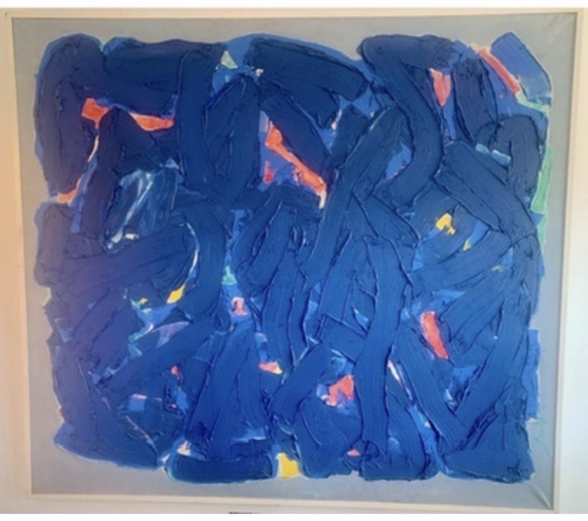 Georges Ferrato Born In 1949 Very Large Oil On Canvas -photo-4