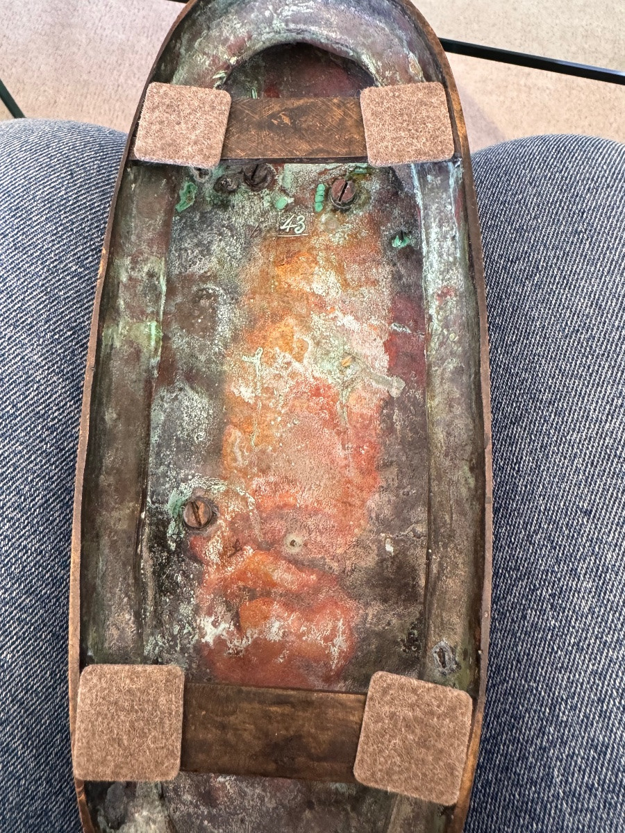 BARYE BRONZE LIONNE DU SENEGAL FONDEUR BARBEDIENNE -photo-2