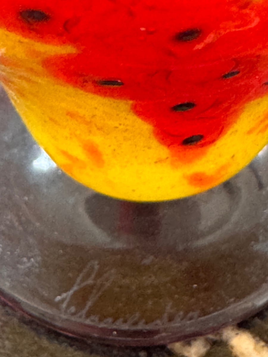  Charles Schneider: Small Vase With Red Currants, 1922, In Perfect Condition (12.8 Cm)-photo-3