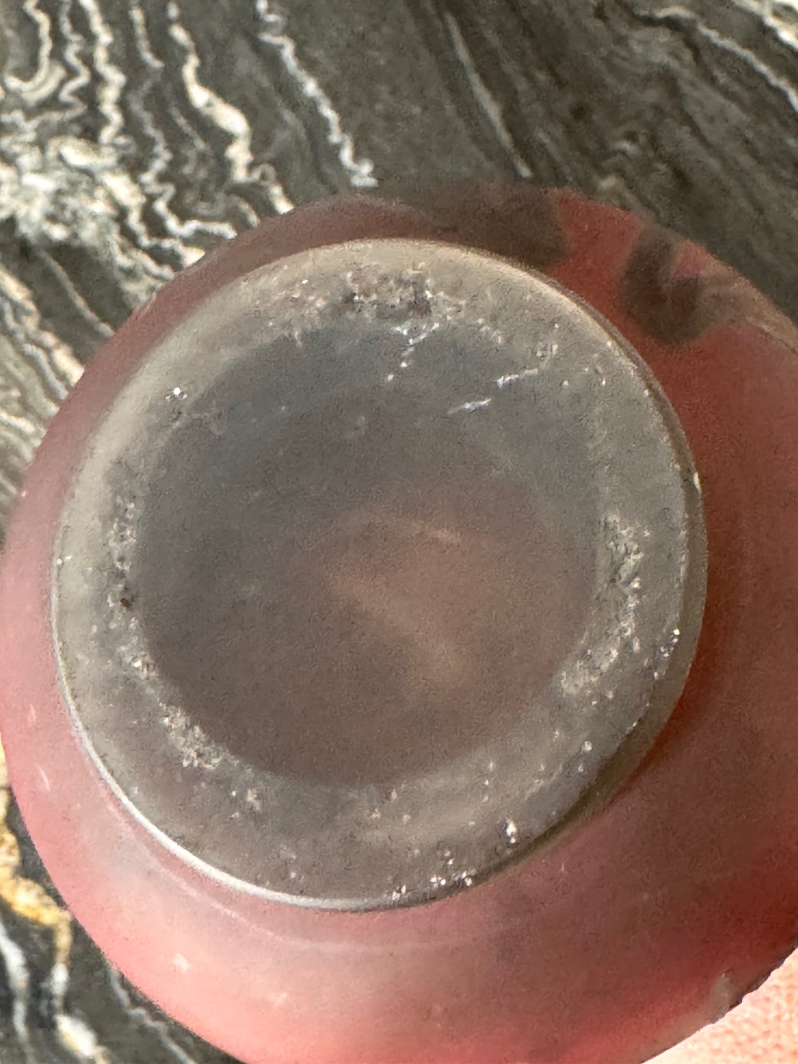 CHARLES VESSIERE  VASE ART NOUVEAU  EN PATE DE VERRE DEGAGÉ À L'ACIDE 30 CM DEBUT XX e SIECLE-photo-6
