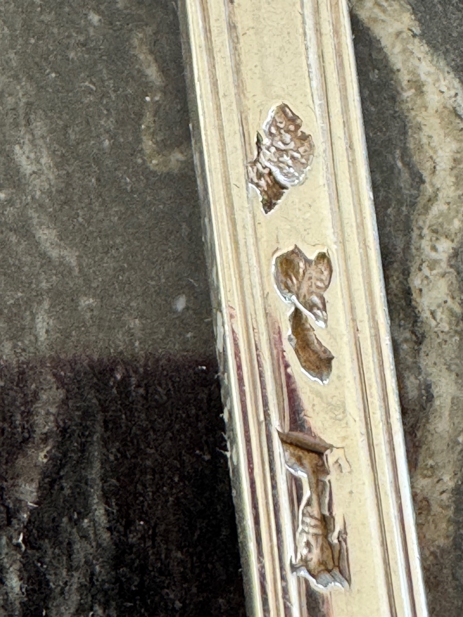 FOURCHETTE ARGENT MASSIF  FILET COQUILLE  FERMIERS GENERAUX  ARMOIRIES 20,5 CM XVIII SIECLE-photo-4