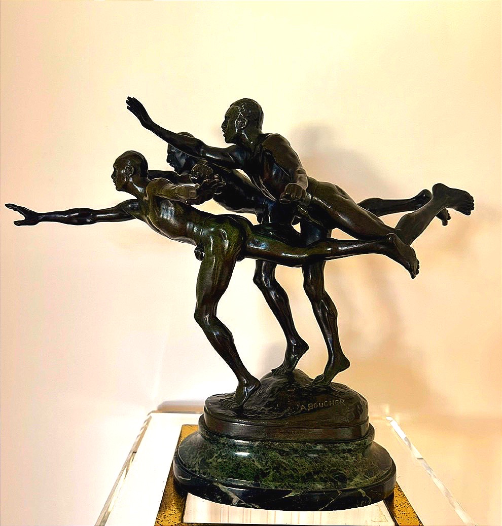 ALFRED BOUCHER BRONZE  AU BUT FONDEUR SIOT EPOQUE FIN XIX SIECLE  ( VERS 1890 )-photo-4