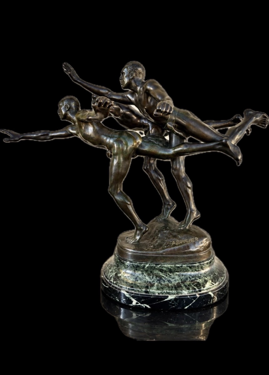 ALFRED BOUCHER BRONZE  AU BUT FONDEUR SIOT EPOQUE FIN XIX SIECLE  ( VERS 1890 )-photo-8