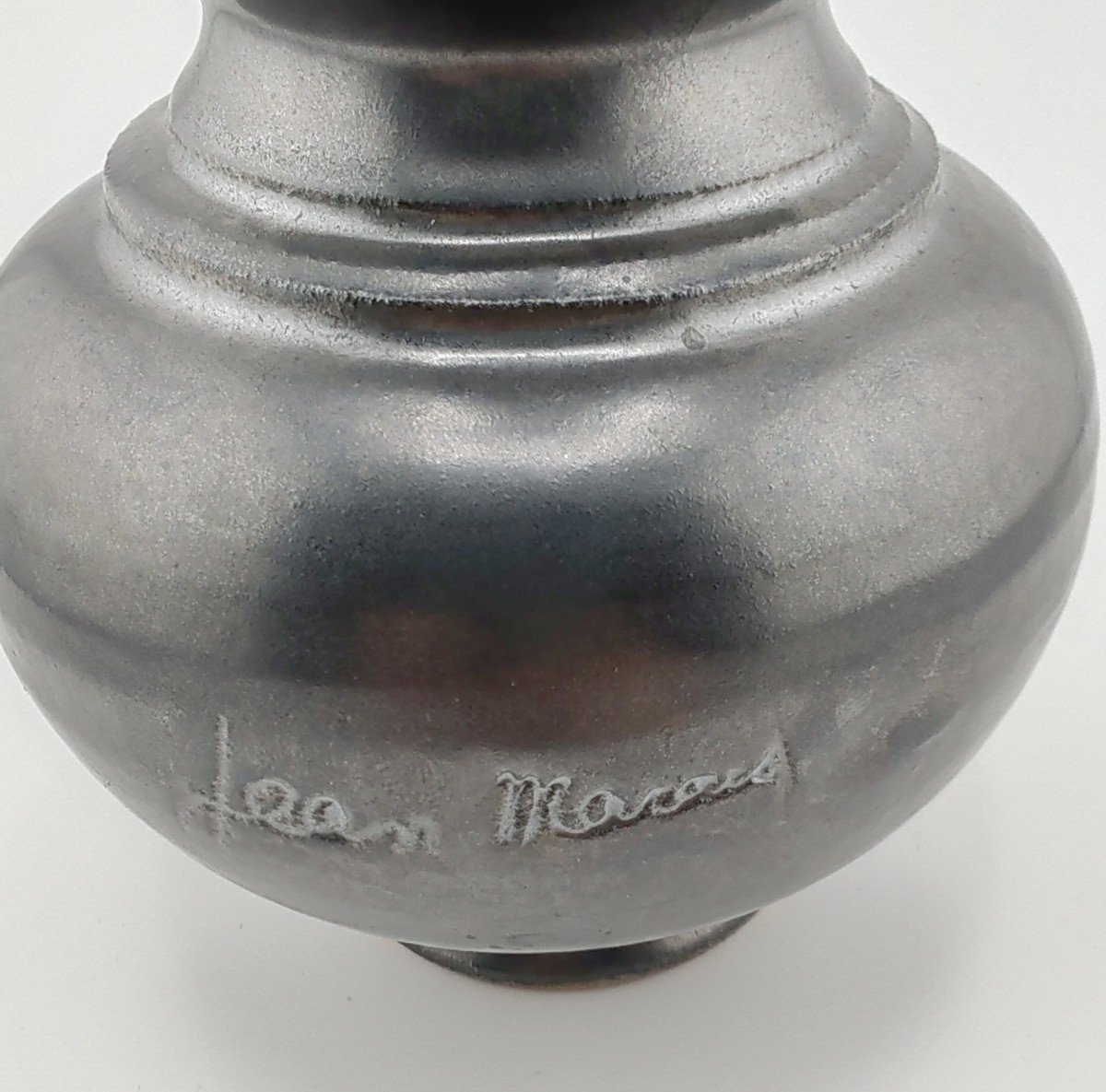 Vase En Céramique Signé De Jean Marais Années 50-60 -photo-4