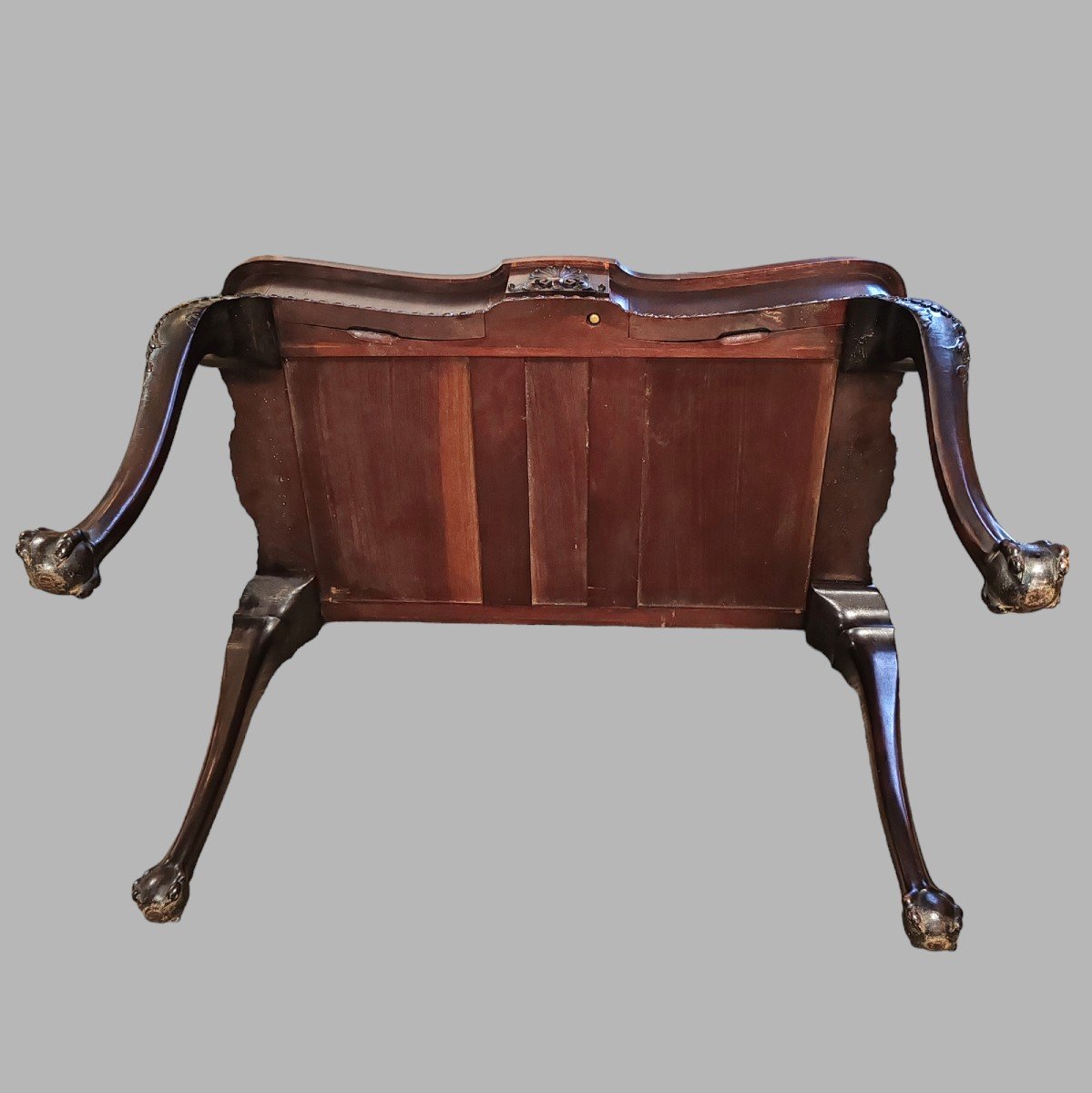 Bureau En Acajou Style Chippendale XIXème-photo-3