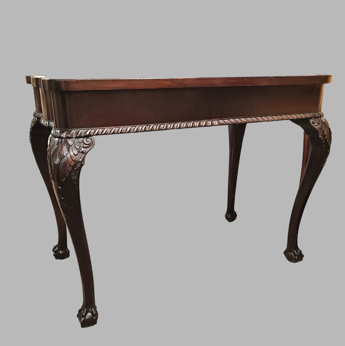 Bureau En Acajou Style Chippendale XIXème-photo-4