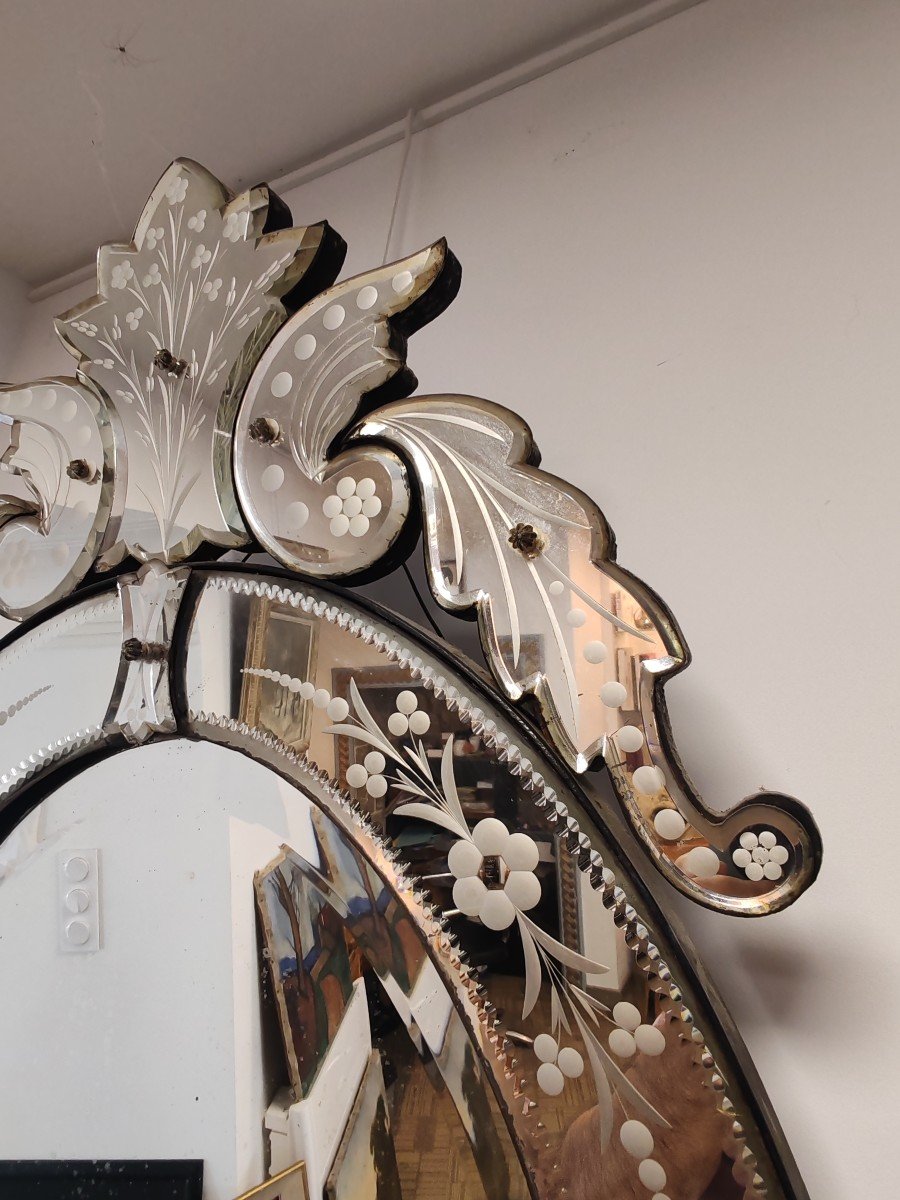Miroir ovale de Venise-photo-3