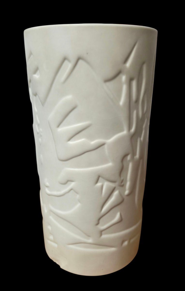 étienne Hajdu (1907-1996) Roller Vase Manufacture Sèvres -photo-3
