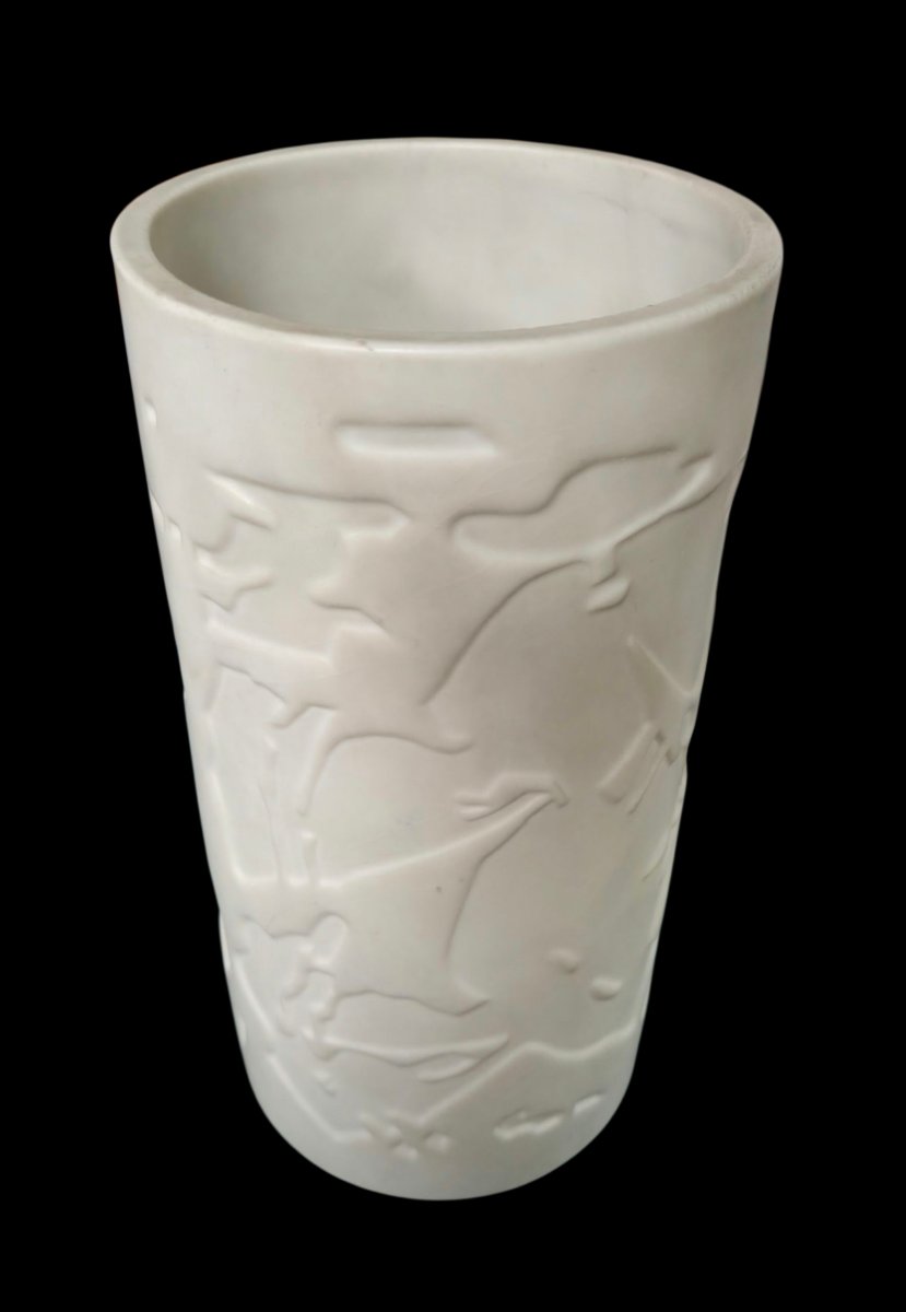 étienne Hajdu (1907-1996) Roller Vase Manufacture Sèvres -photo-2