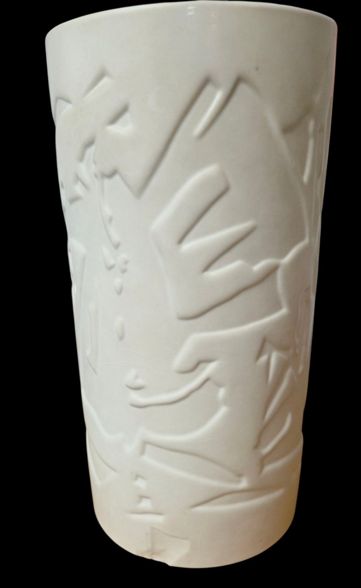étienne Hajdu (1907-1996) Roller Vase Manufacture Sèvres -photo-4