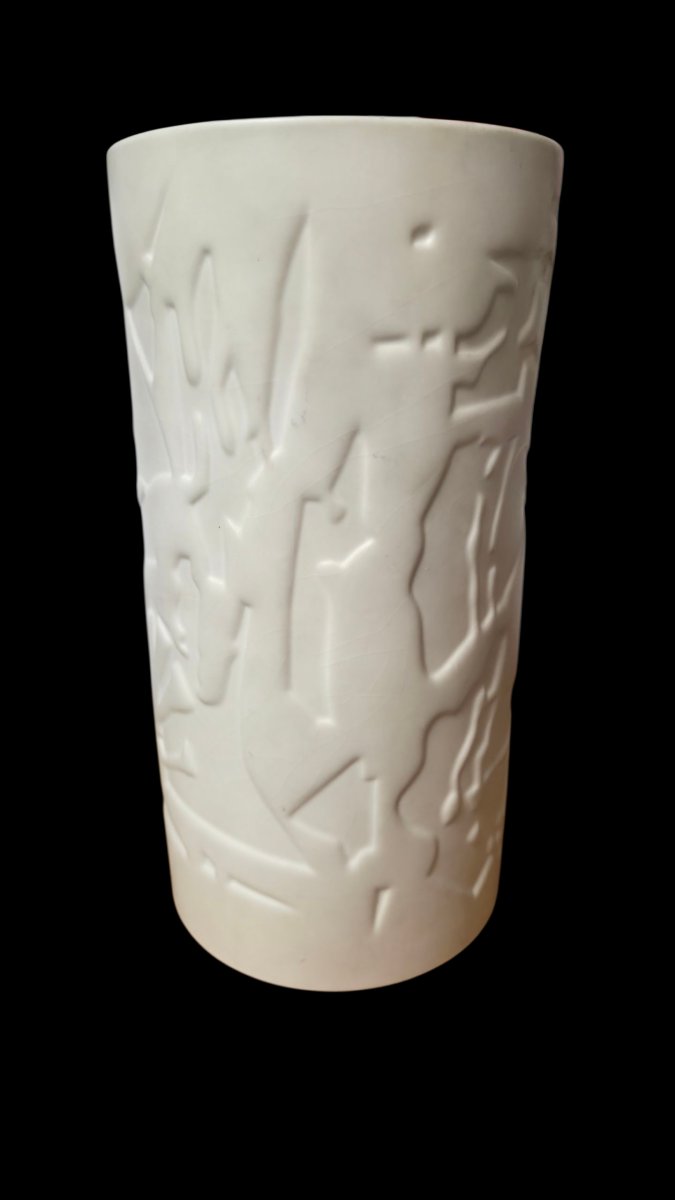 étienne Hajdu (1907-1996) Roller Vase Manufacture Sèvres -photo-6