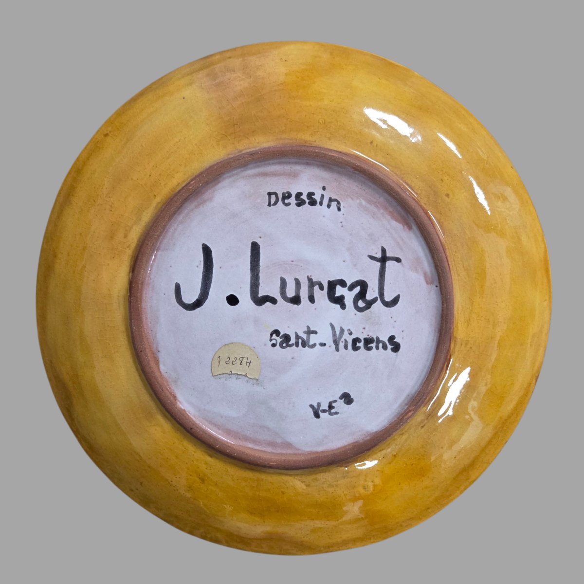 Jean Lurçat. Sant-vicens Ceramic Plate-photo-2