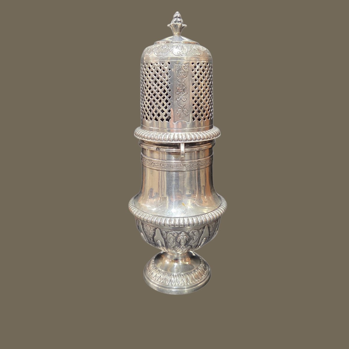 Silver Sugar Shaker/shrimp – Late 19th Century – Hallmarked 1893-photo-2
