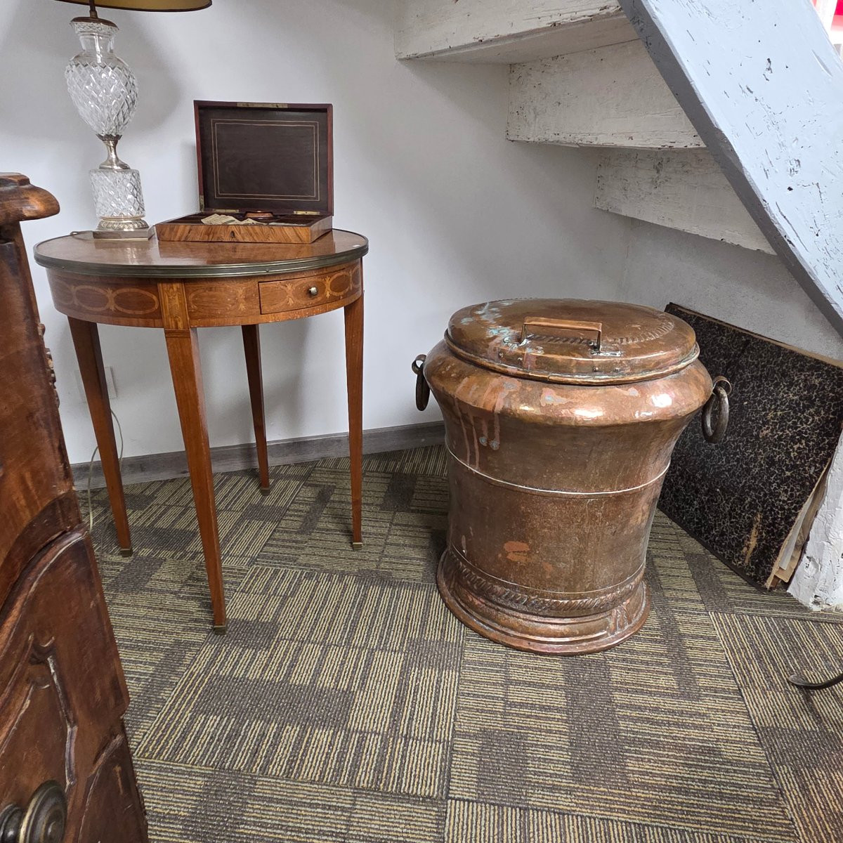 Réserve à eau potable en cuivre étamé – XVIIIᵉ siècle-photo-2