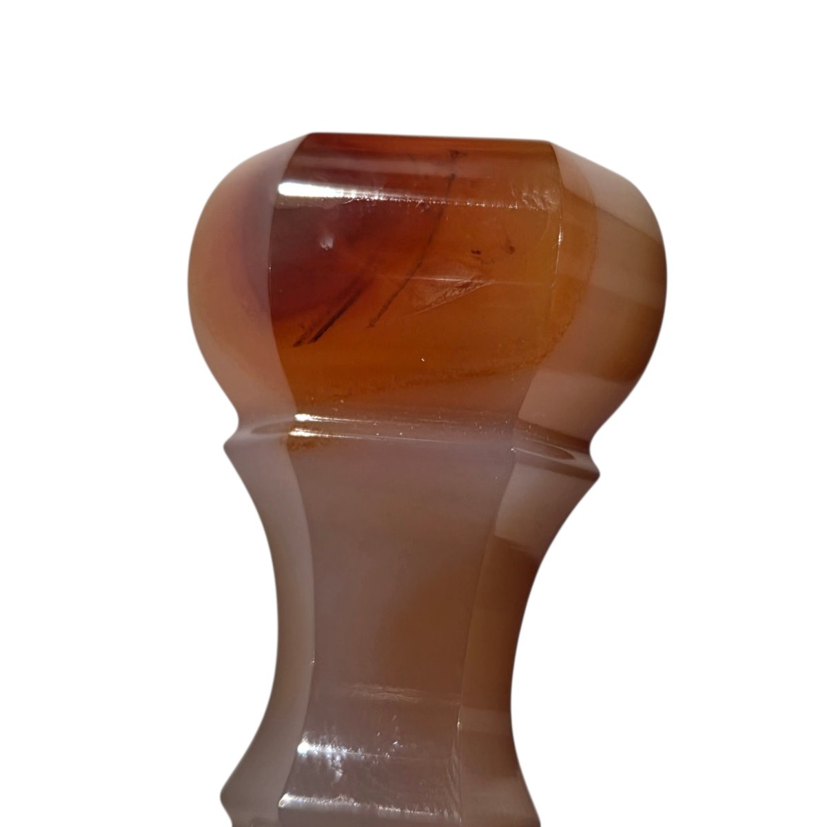 Cachet ancien armorié en argent 800 poinçon sanglier et cornaline taillée – XIXᵉ siècle-photo-1