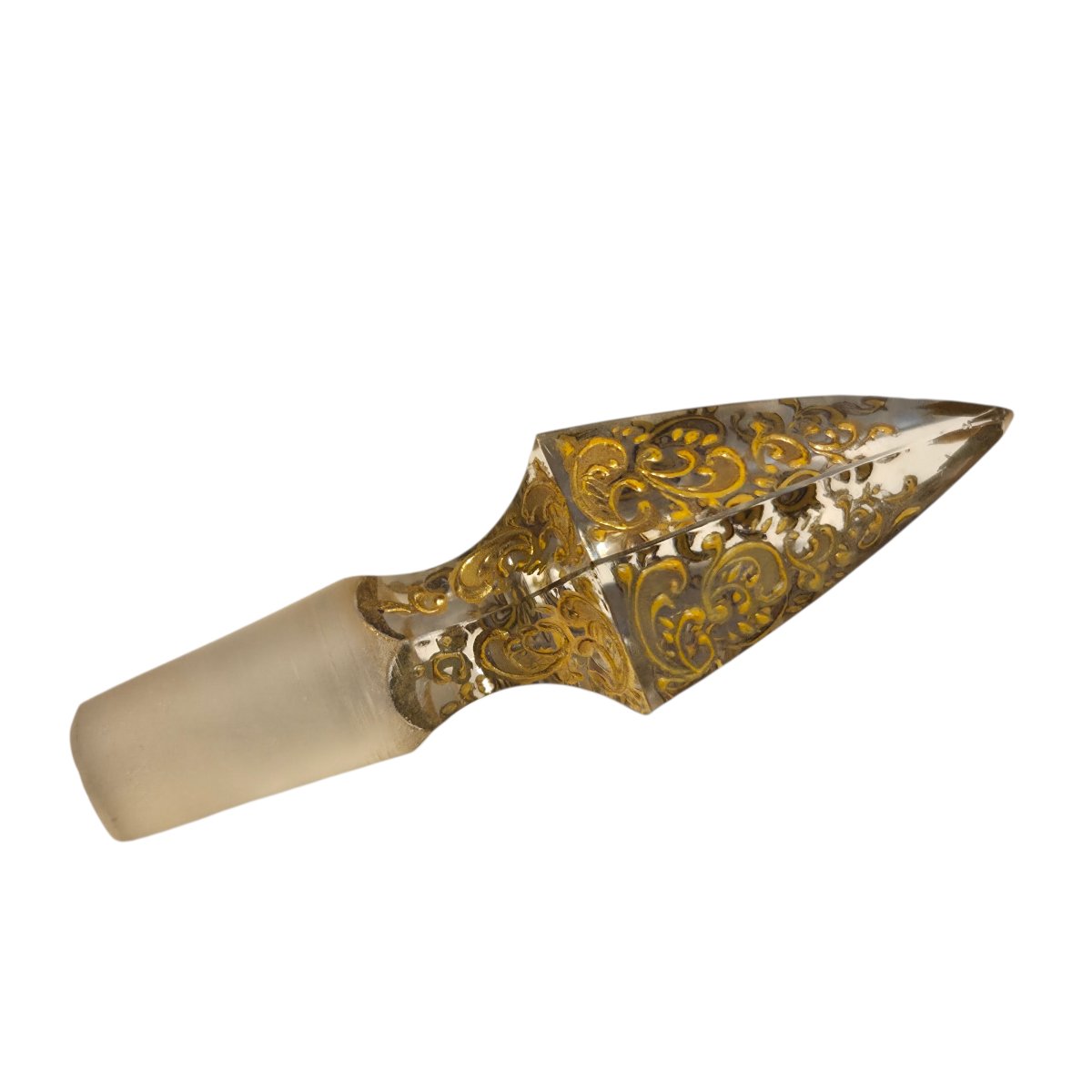 Carafe de service en cristal émaillé et doré – Bohême, XIXᵉ siècle-photo-5