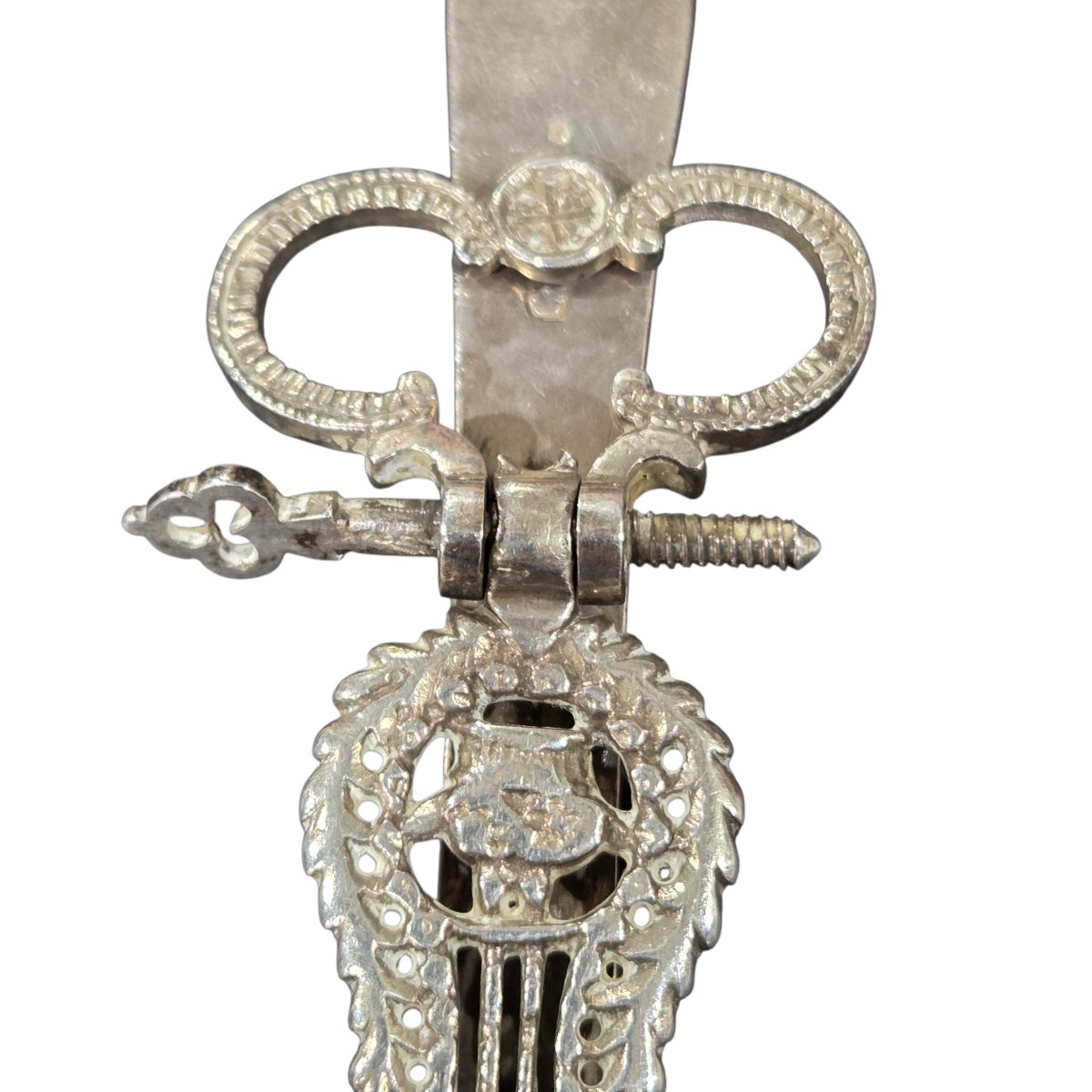 Antique Silver Chatelaine Hook – Early 19th Century-photo-4