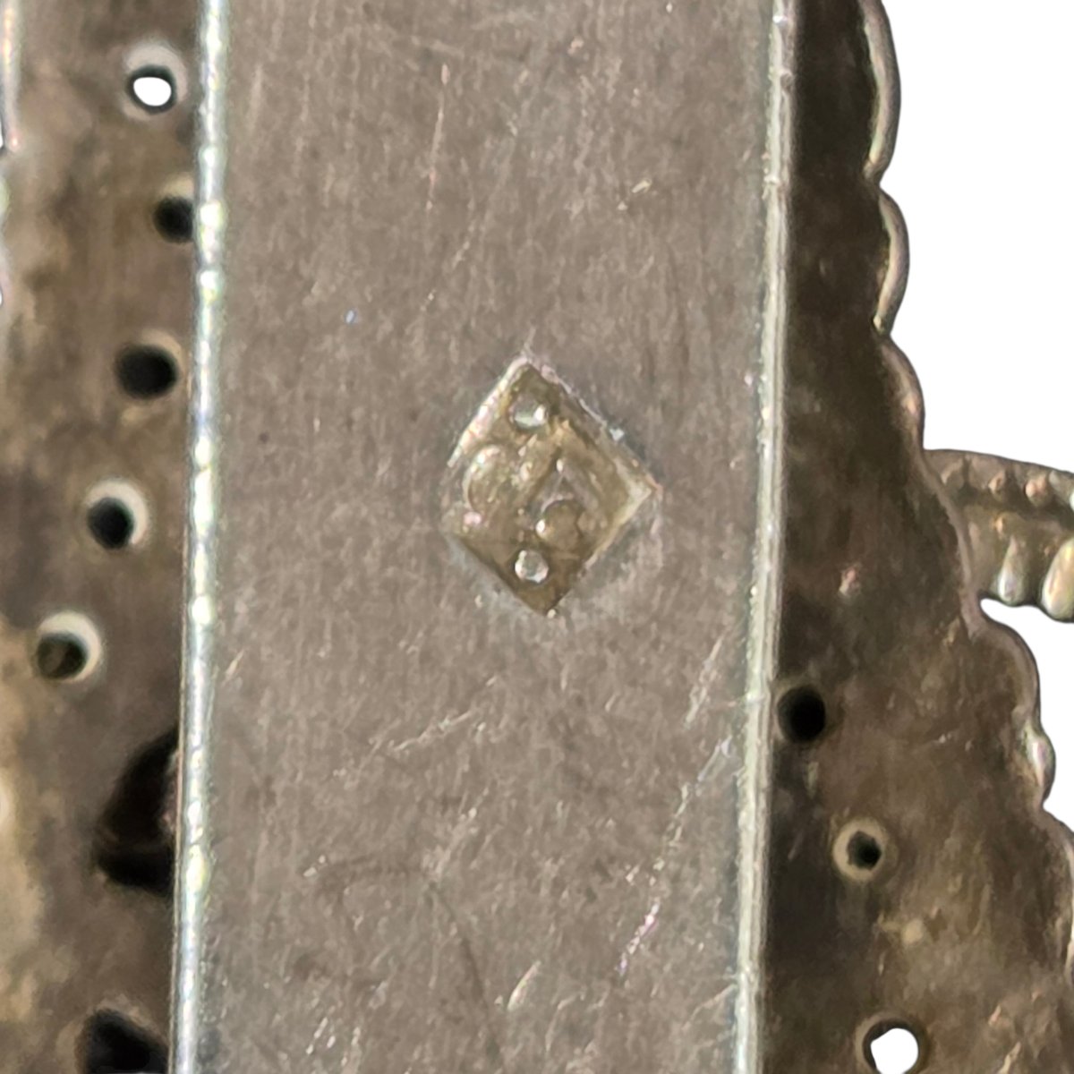 Antique Silver Chatelaine Hook – Early 19th Century-photo-3