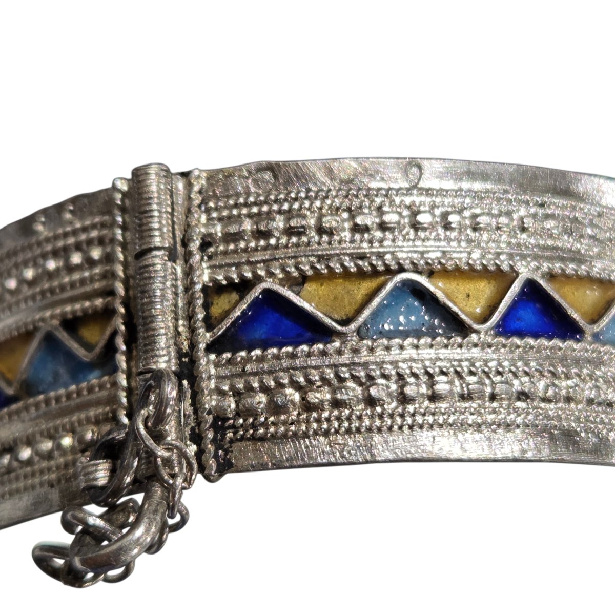 Bracelet kabyle ancien en argent – Fin XIXᵉ / début XXᵉ siècle-photo-3