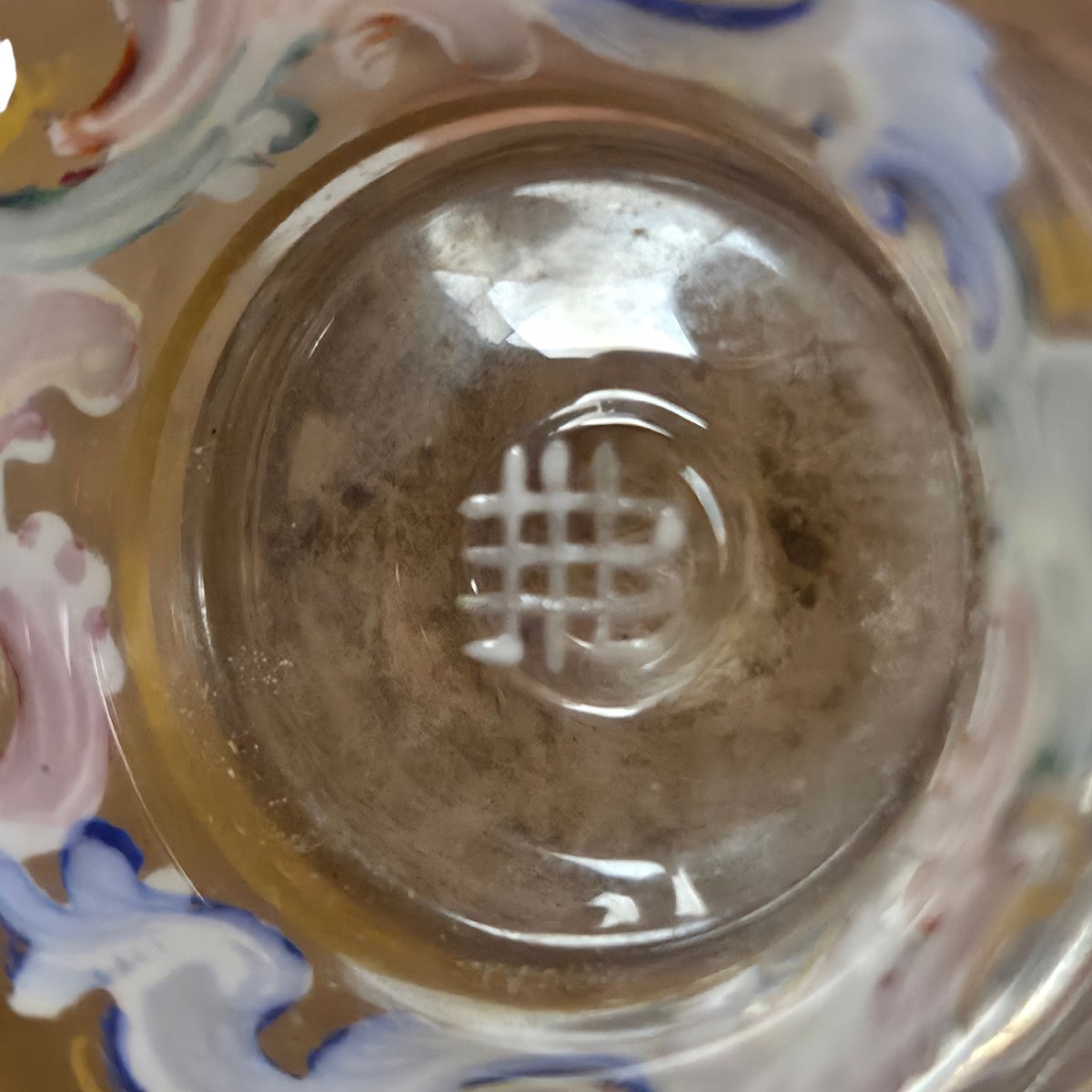 Small Antique Enameled Glass Vase – Vienna, Late 19th Century-photo-6