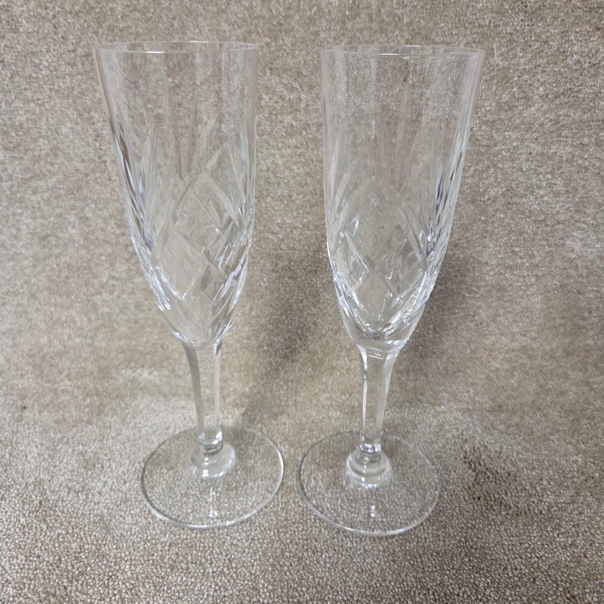 Lot de 5 flûtes à champagne en cristal – Saint-Louis, modèle Chantilly-photo-1