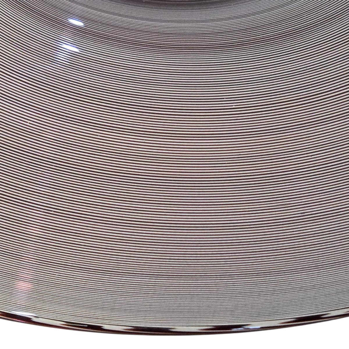 Tapio Wirkkala (1915-1985). Grand plat en verre soufflé à filigrane -photo-3