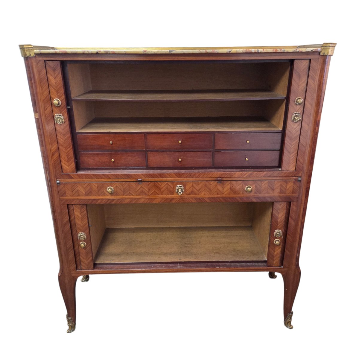 Secrétaire en placage de bois de rose Travail parisien du Faubourg Saint-Antoine -photo-4