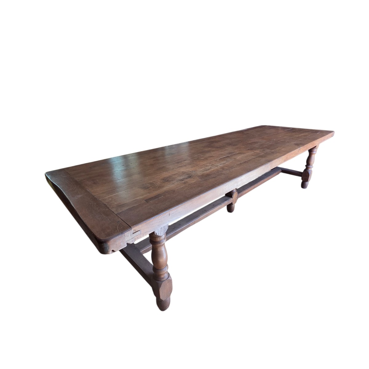 Grande table de style Louis XIII en chêne – 3,03 m