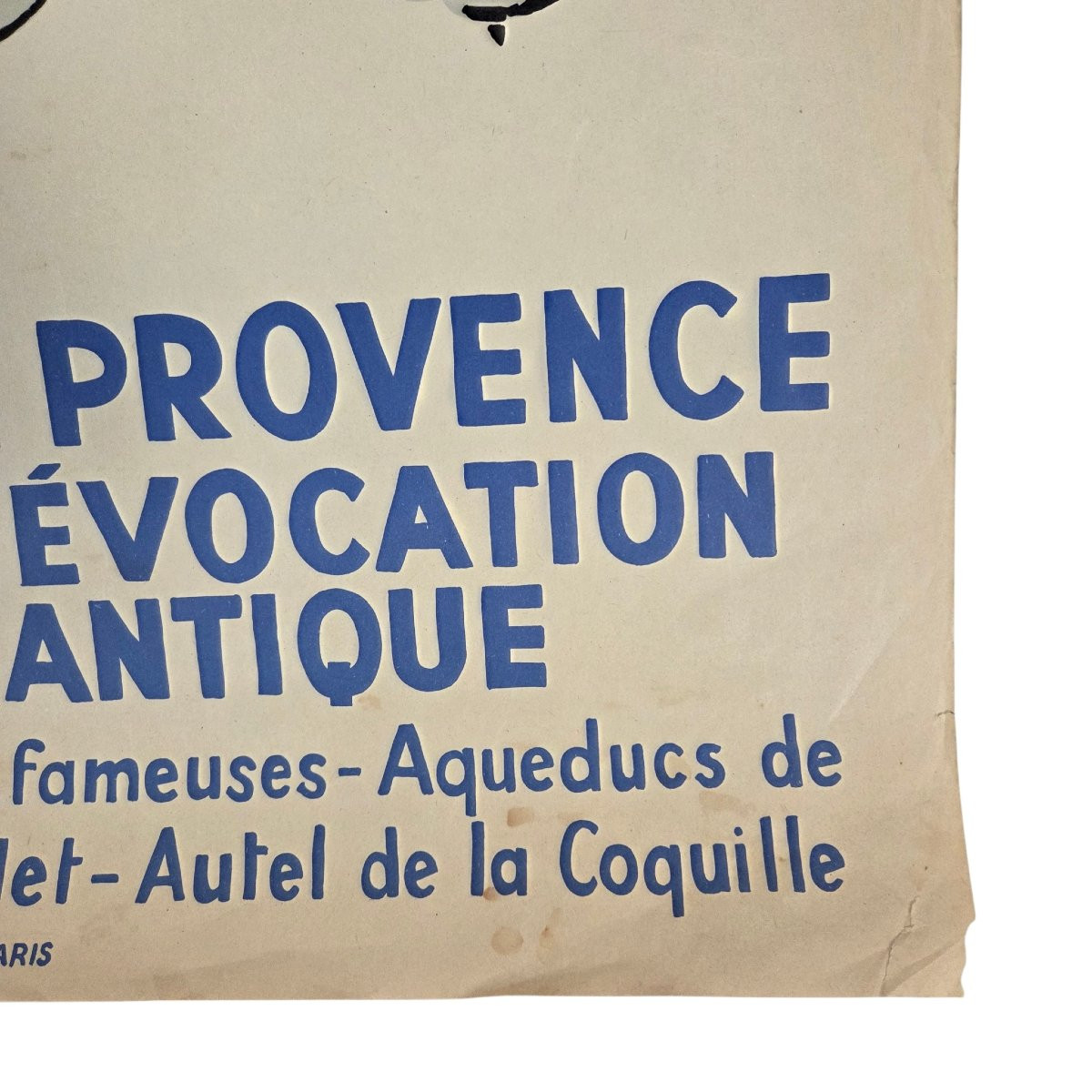 Affiche PLM Fontvieille – Alphonse Daudet – d’après Léo Lelée – tirage ancien – 99 x 61 cm-photo-5