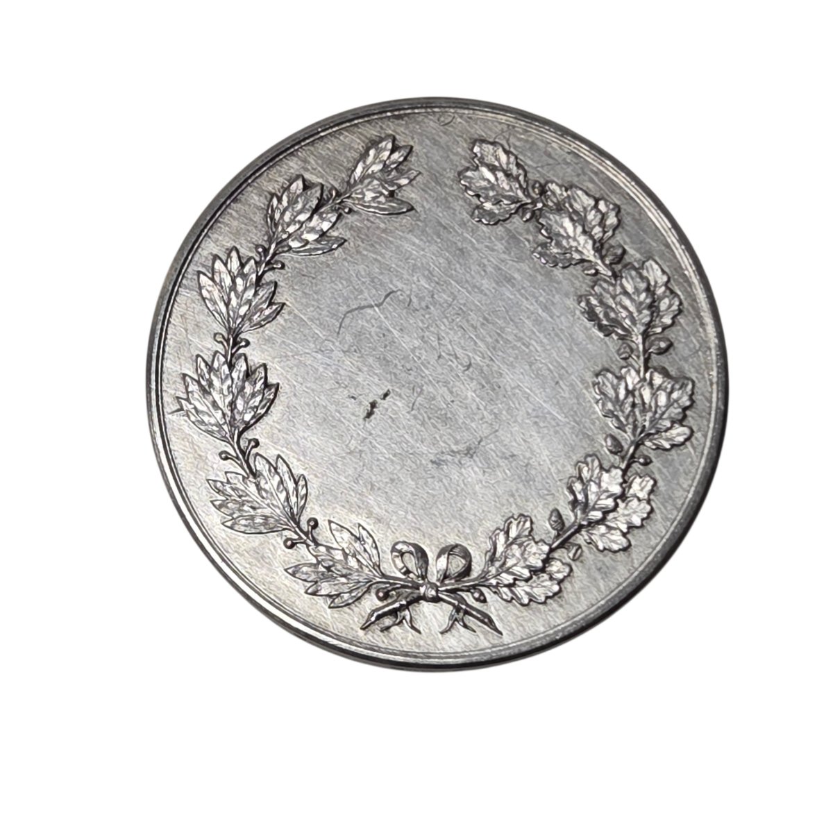 Médaille de Comice Agricole  – Argent massif  – 42 g – Signée Desaide Roquelaure -photo-2