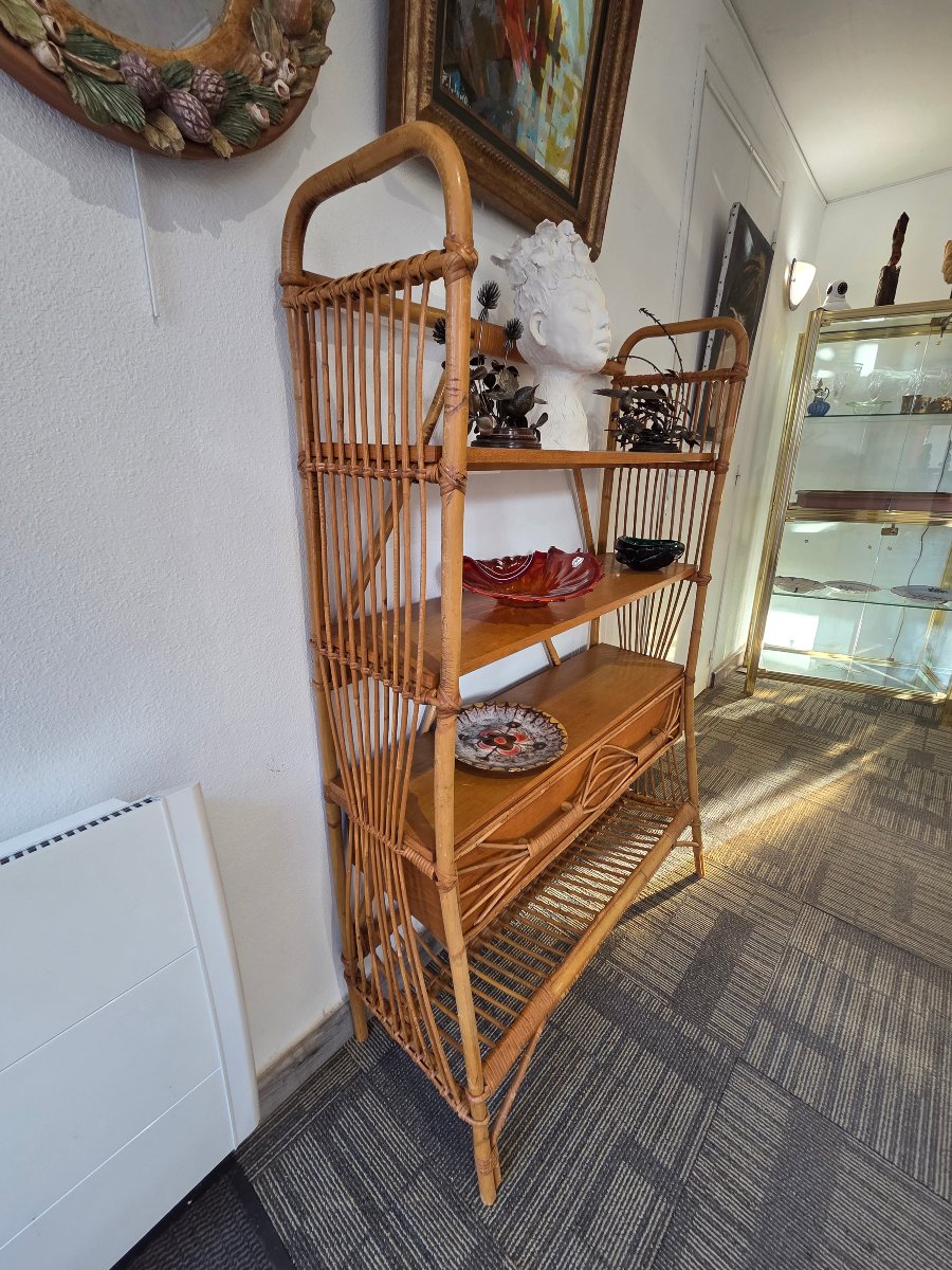 Rattan Shelf – 1960s-photo-1