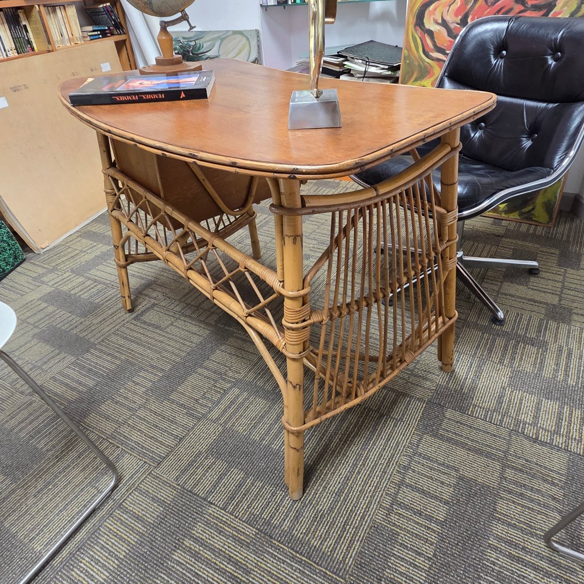 Rattan Desk  – Circa 1960–1970-photo-1