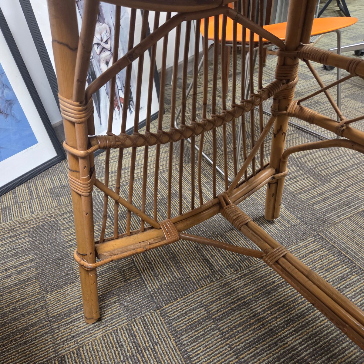 Rattan Desk  – Circa 1960–1970-photo-3