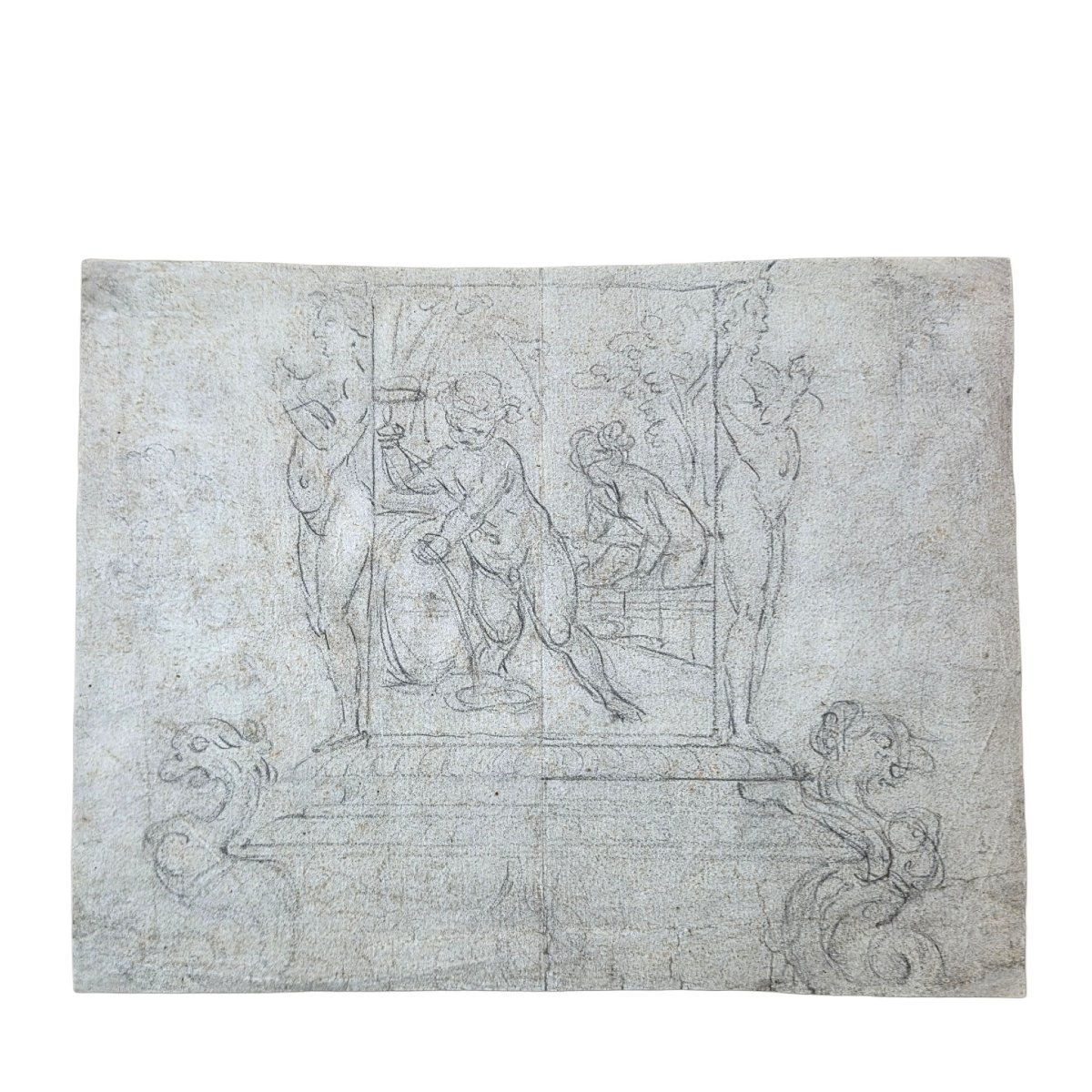 Florentine School, 17th Century – Design For A Wine Fountain 