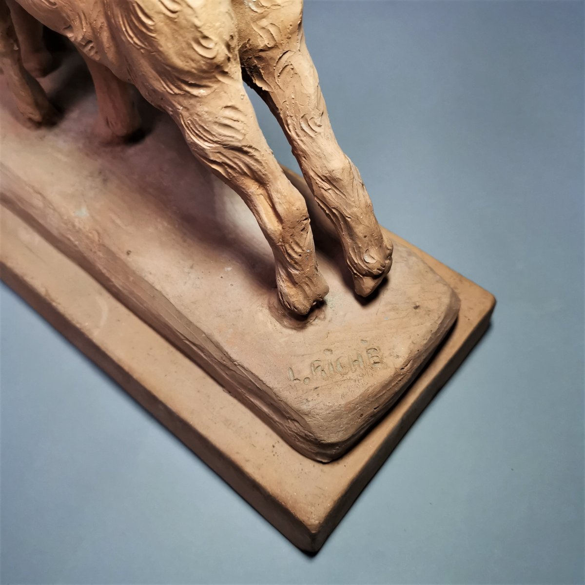 Terracotta Sculpture By Louis Riché (1877 - 1949)-photo-6