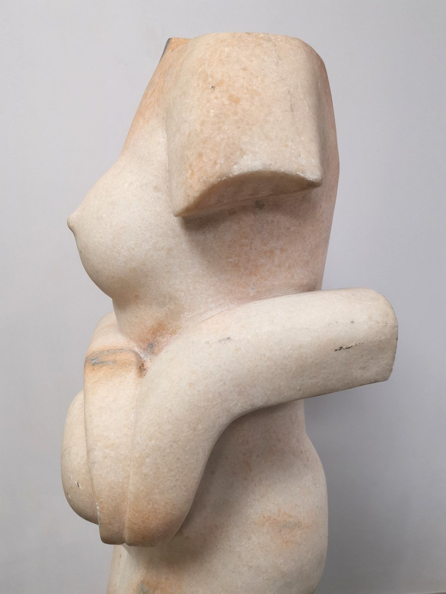 Marble Statue H. 113 Cm-photo-2