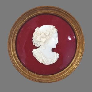 Cameo In 19th Century Medallion 