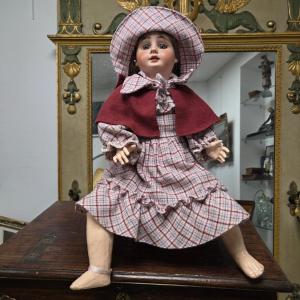 Antique Doll With A Porcelain Head, Late 19th – Early 20th Century.