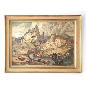 The Alcazar Of Segovia, Painting Jean De Lobe (lobel)