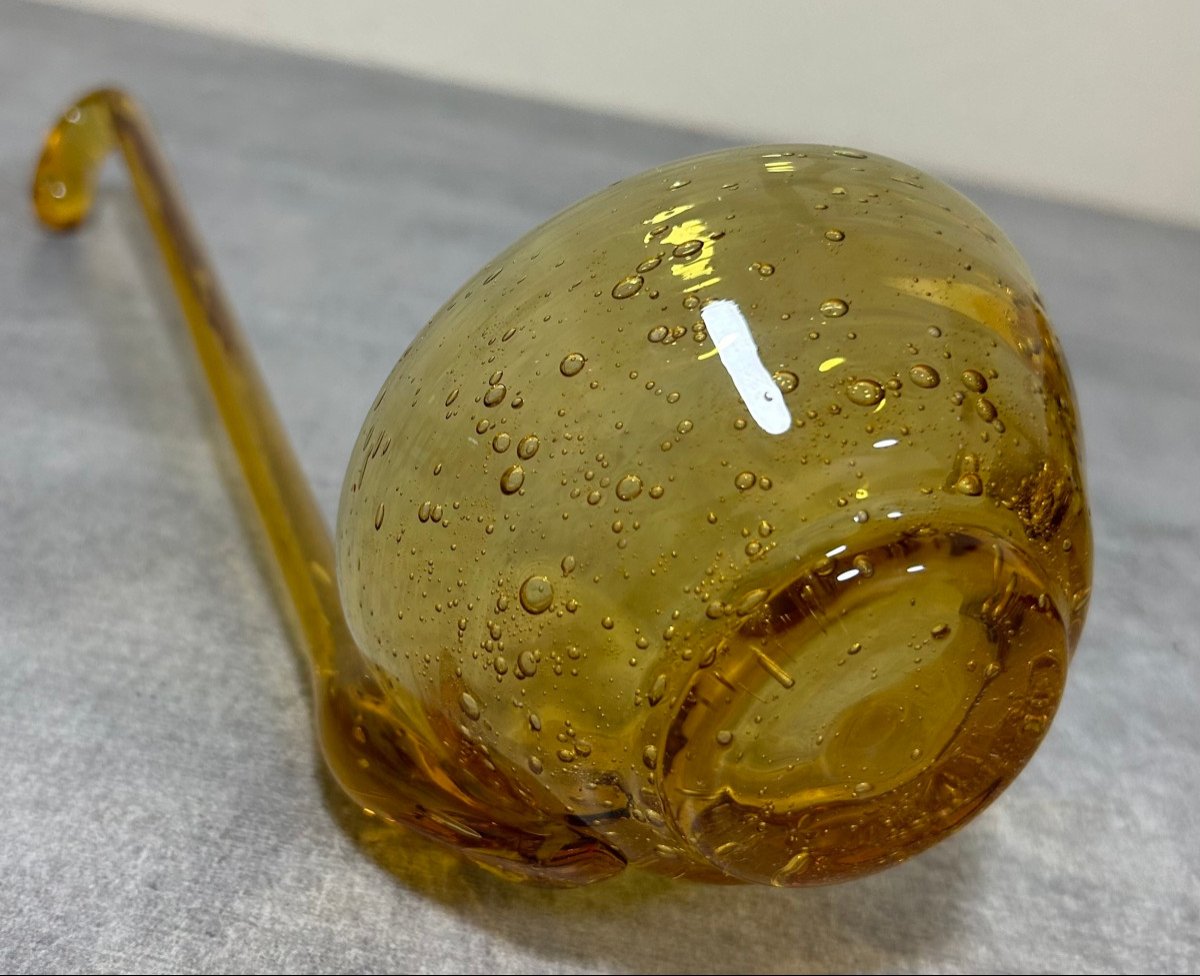 Service En Verre Soufflé Et Bullé De La Cristallerie Biot-photo-2