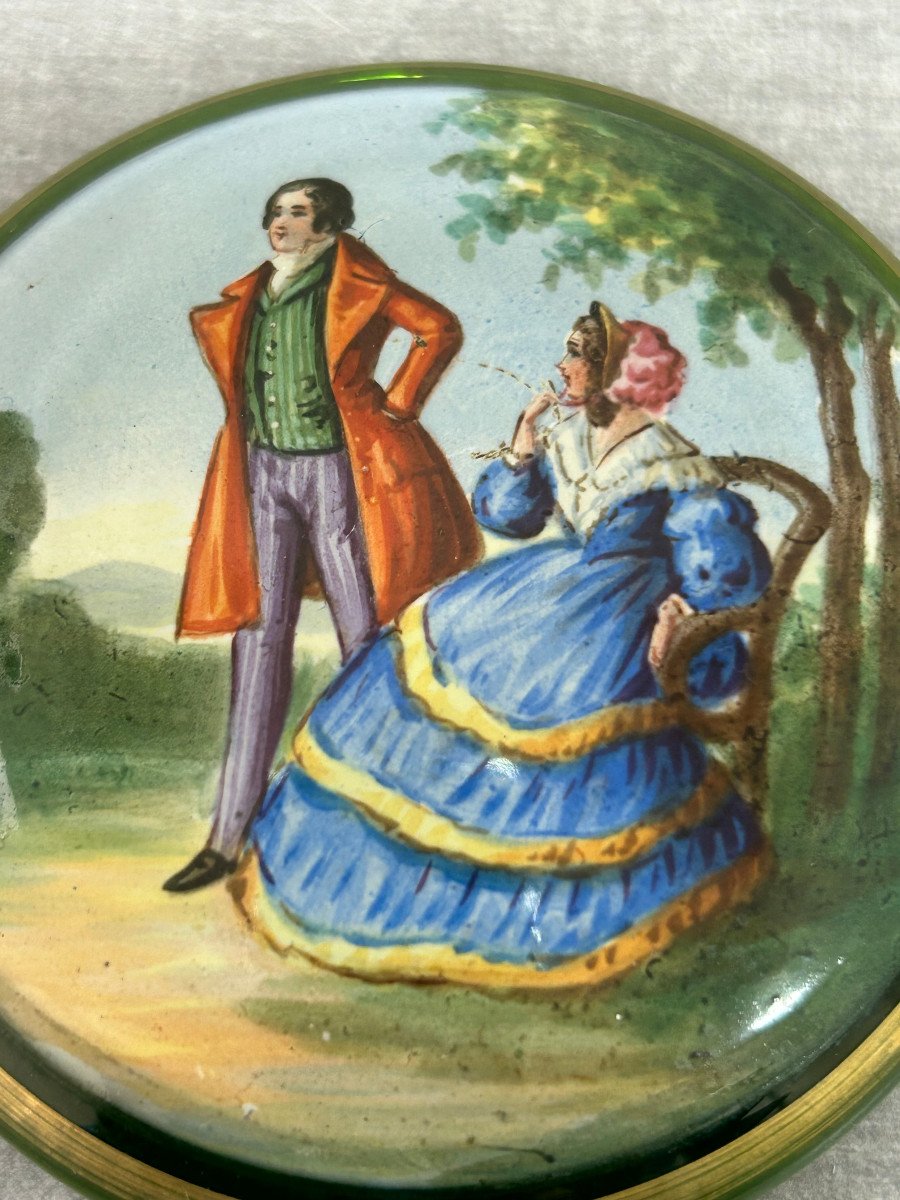 Enameled Glass Candy Box-photo-1