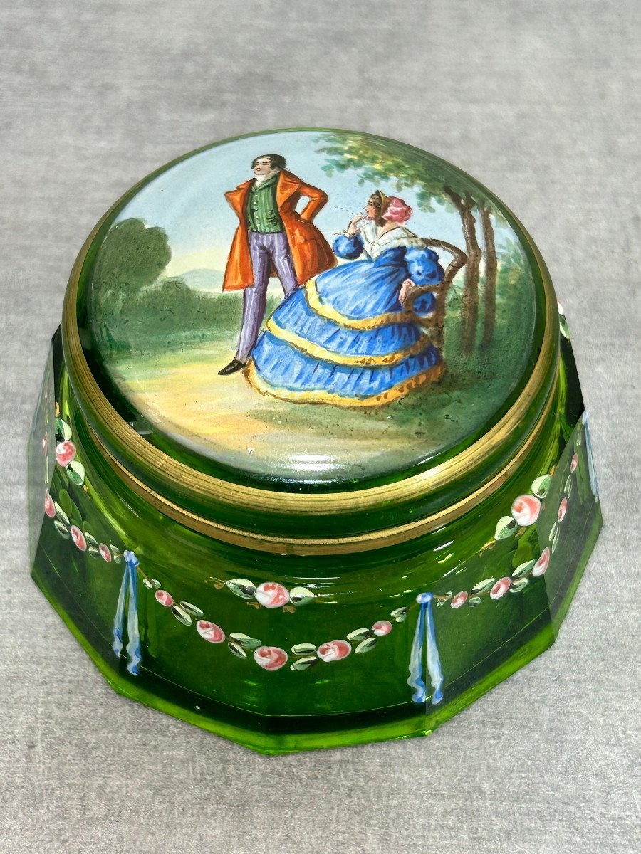 Enameled Glass Candy Box-photo-2