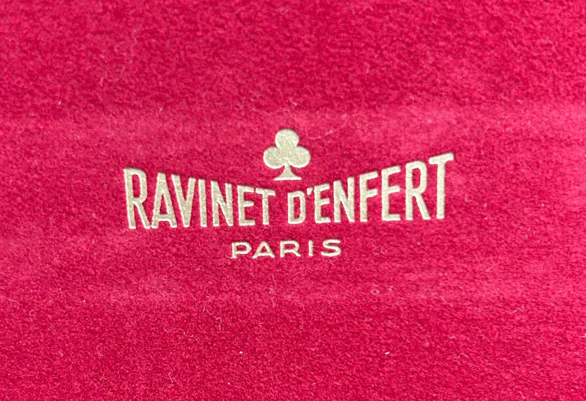 Coffret De 12 Porte-couteaux De Table En Métal Argenté De l'Orfèvre Parisien Ravinet d'Enfert-photo-2