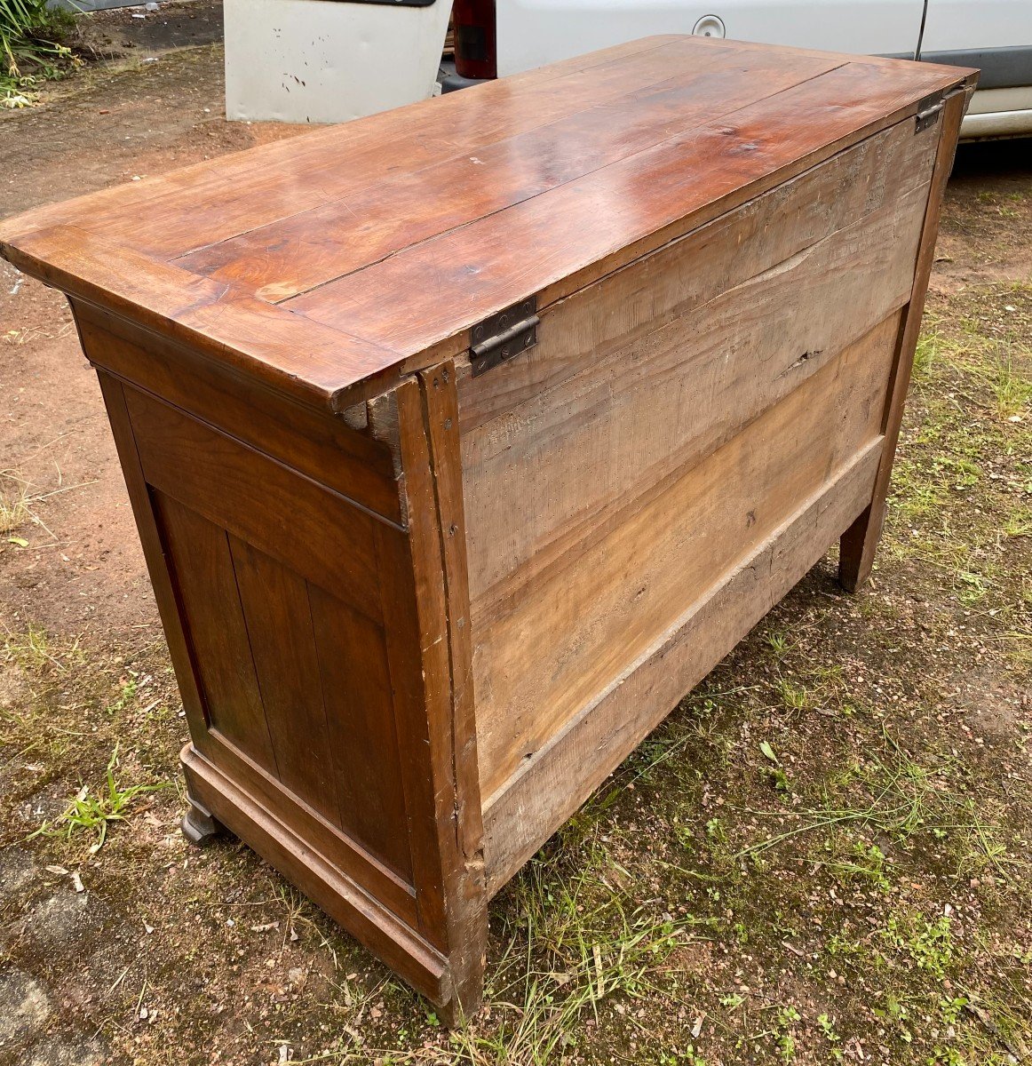 Louis-philippe Chest Commode In Cherry Wood 19th Century-photo-4