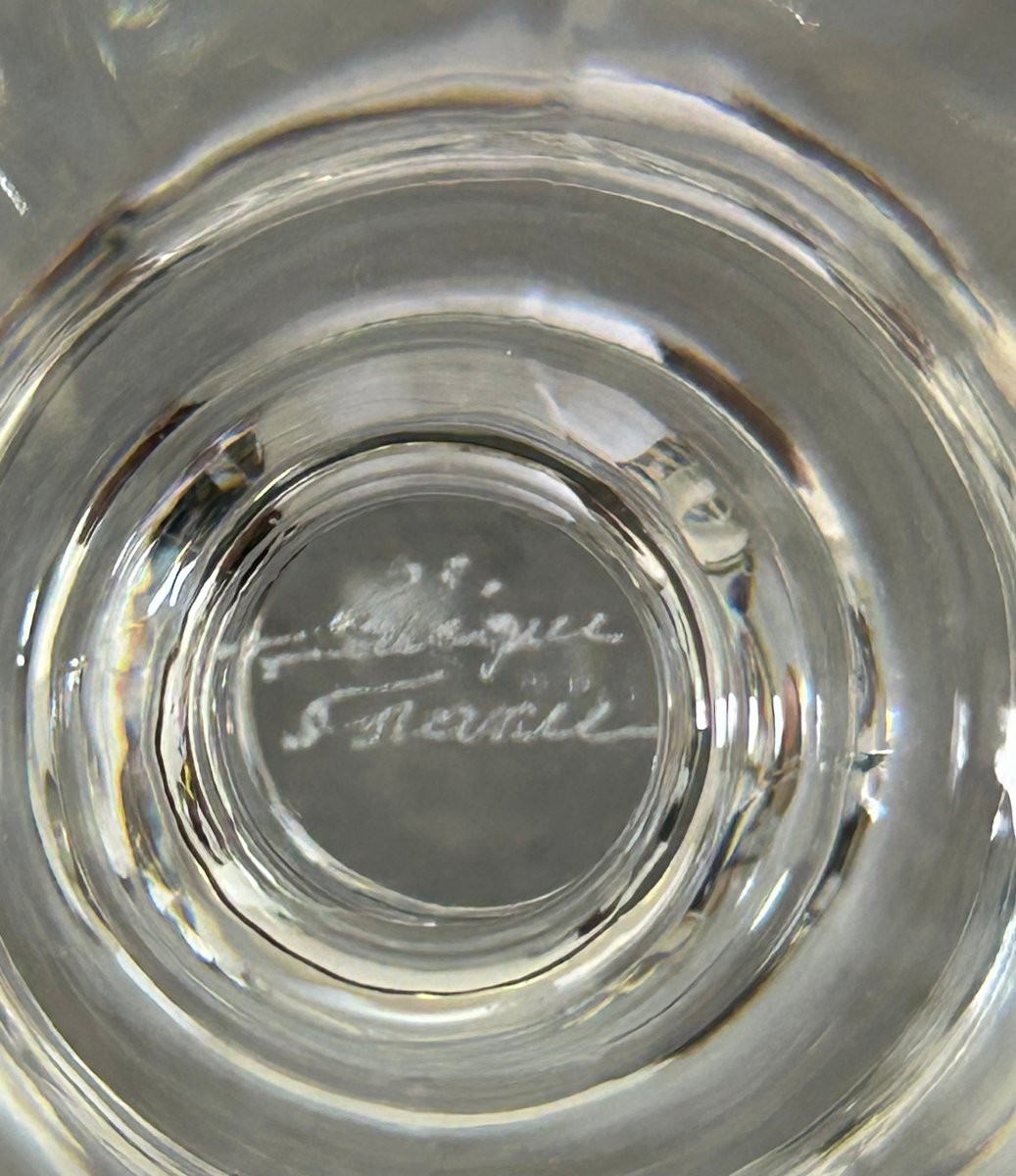 Lalique France Crystal Glass Service Blois Model-photo-4