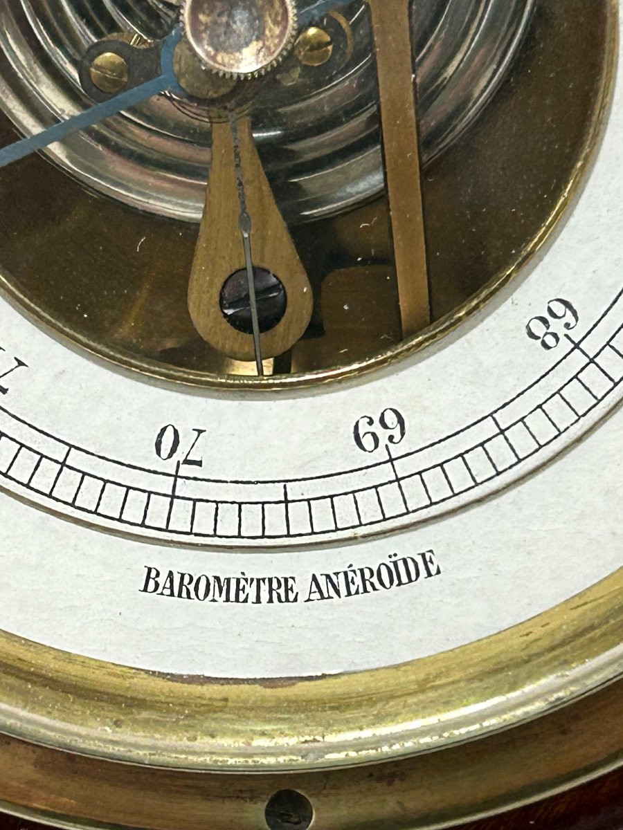 Aneroid Barometer, Circa 1900-1930, Art Nouveau/art Deco Style-photo-4